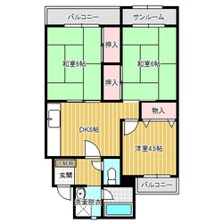 コーポ  雅の物件間取画像